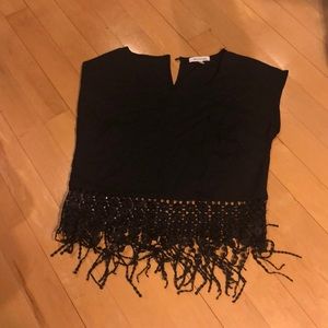 Super fun black tank top!